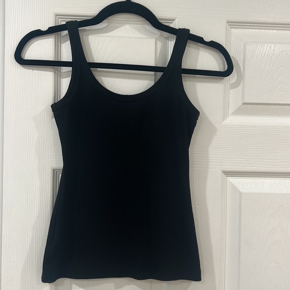 Off-White Main Basic Ribbed Tank Top (Black) - image 2